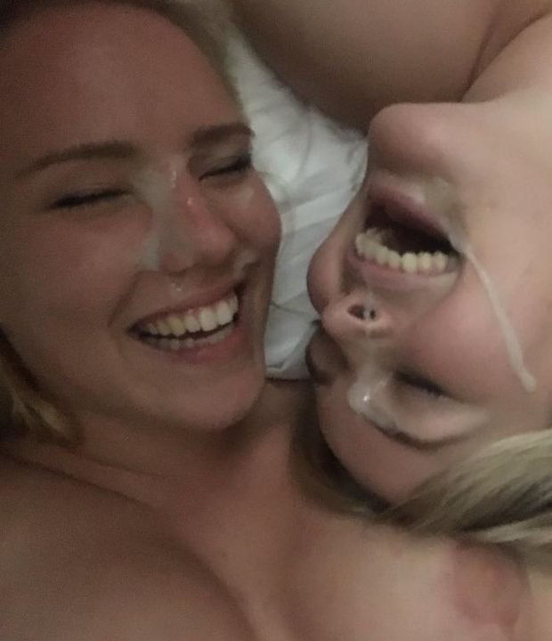 2 hot blondes facialized